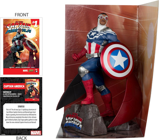 Marvel Captain America 1:10th Scale Collectible with Scene
