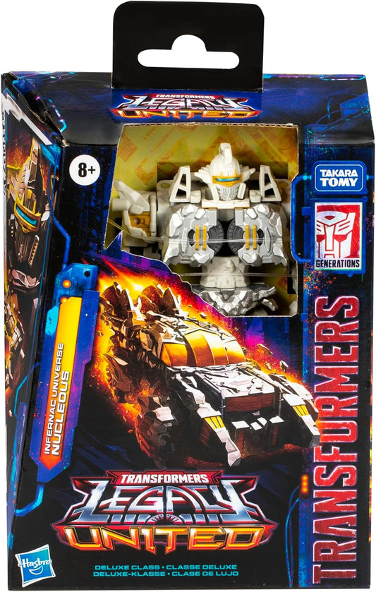 Transformers Legacy United Deluxe Class Infernac Universe Nucleous, 5.5-inch Converting Action Figure