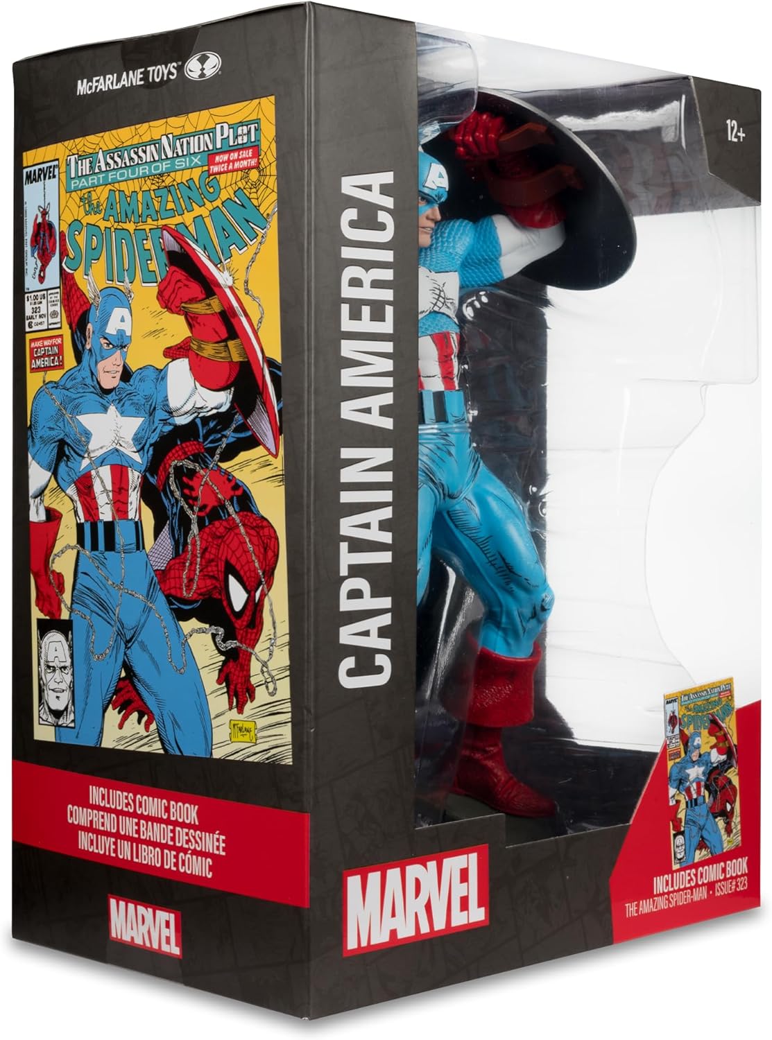 Marvel Captain America 1:6th Scale Posed Figure with Scene & Comic