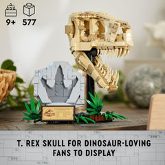 LEGO Jurassic World Dinosaur Fossils: T. rex Skull, Dino Toy