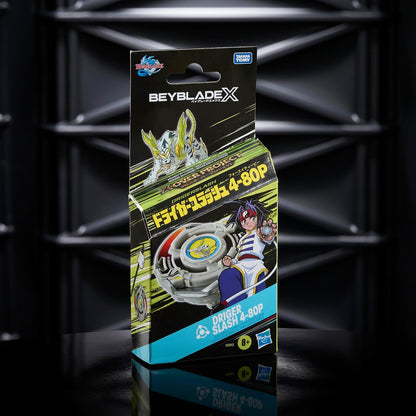 Beyblade X X-Over Project Driger Slash 4-80P Starter Pack Set with Balance Type Top and Launcher