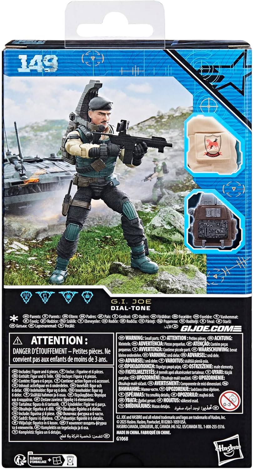 G.I. Joe Classified Series Dial-Tone, Collectible 6 Inch Action Figure with 6 Accessories