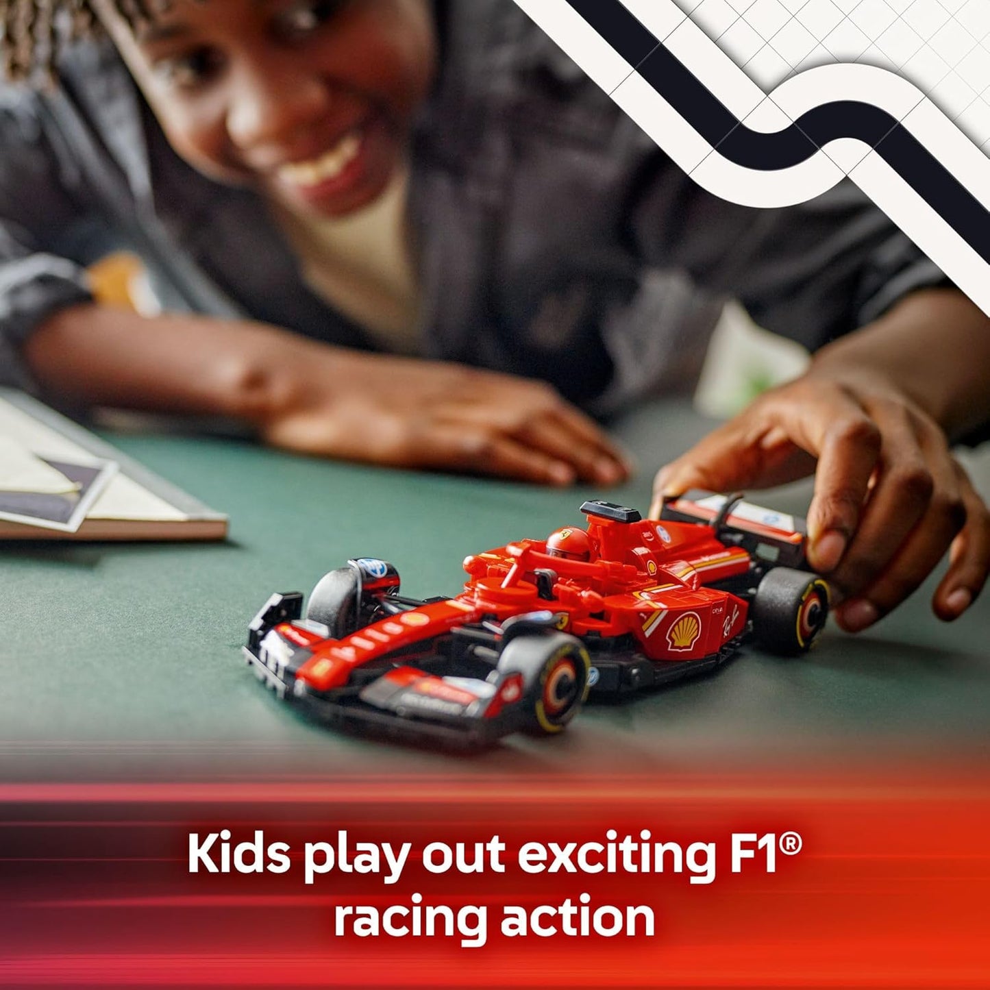 LEGO Speed Champions Ferrari SF-24 F1 Race Car Building Set – Ferrari Toy for Kids Ages 10+, Boys & Girls – Model Car Kit for Play or Display