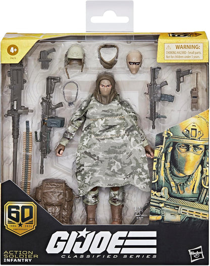 G.I. Joe Classified Series 60th Anniversary Action Soldier - Infantry, Collectible Action Figure