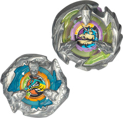 Beyblade X Bite Croc 3-60LF and Sting Unicorn 4-60P Dual Pack Set with 2 Right-Spinning Tops