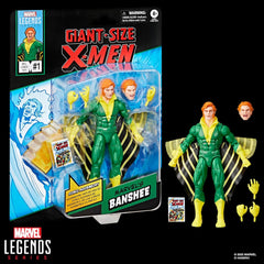 Marvel Legends Series Marvel's Banshee, Giant-Size X-Men #1 (1975) Comics-Inspired Collectible 6-Inch Scale Action Figure with Character-Sized Comic Accessory