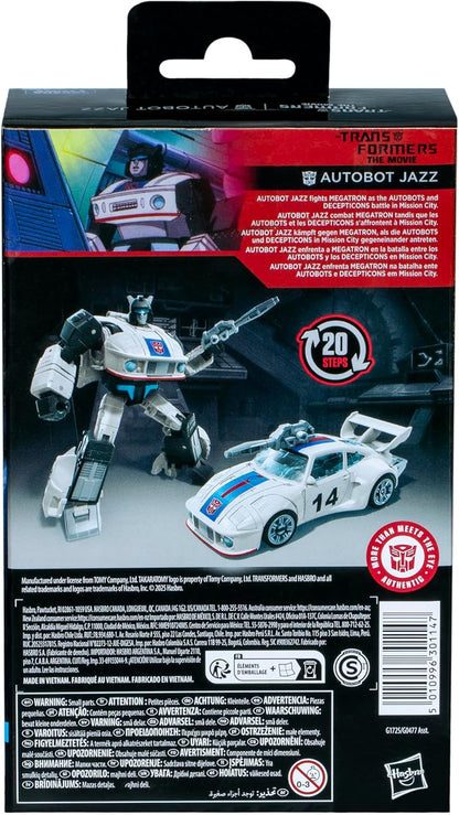 Transformers Toys Studio Series Deluxe Class The Movie Autobot Jazz, 4.5-inch Converting Action Figure