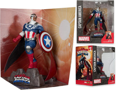 Marvel Captain America 1:10th Scale Collectible with Scene