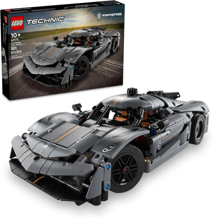 LEGO Technic Koenigsegg Jesko Absolut Grey Hypercar, Sports Car Building Toy Set