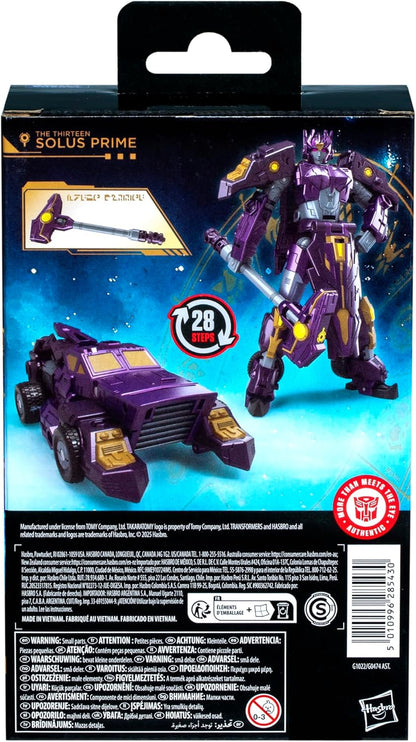Transformers Age of The Primes Deluxe Class The Thirteen Solus Prime, 5.5-inch Converting Action Figure