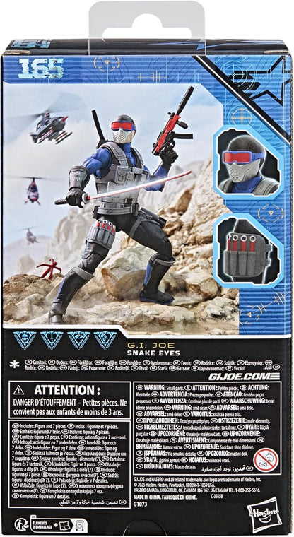 G.I. Joe Classified Series Snake Eyes V4, Collectible 6 Inch Action Figure with 7 Accessories