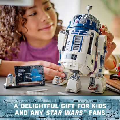 LEGO Star Wars R2-D2 Building Toy Set - Play or Display Star Wars Toy - Includes 25th Anniversary Darth Malak Minifigure
