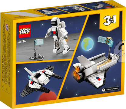 LEGO Creator 3 in 1 Space Shuttle Toys - Space Toys Building Set - Option to Build 2 Spaceships or Astronaut