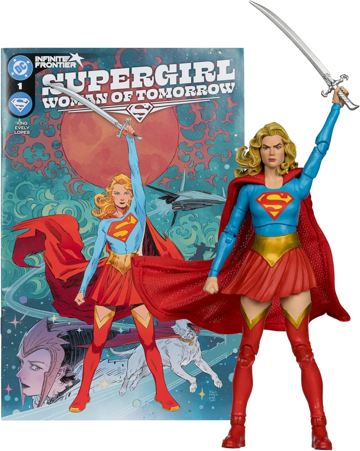 DC Direct Page Punchers Supergirl (Supergirl: Woman of Tomorrow) 7in Figure with Comic