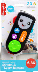 Fisher-Price Baby & Toddler Toy Laugh & Learn Stream & Learn Remote Pretend TV Control with Music & Lights for Infants Ages 6+ Months