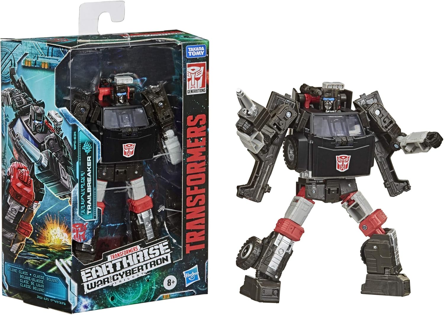 Transformers Toys Generations War for Cybertron: Earthrise Deluxe WFC-E34 Trailbreaker Action Figure - Kids Ages 8 and Up, 5.5-inch
