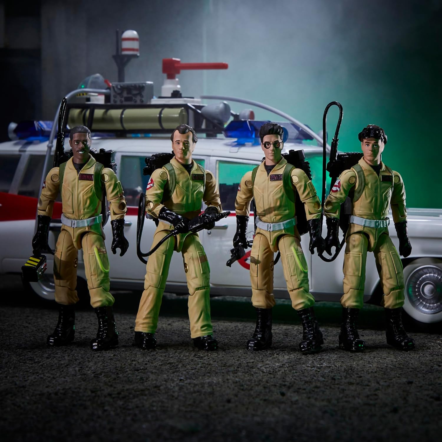 Ghostbusters Plasma Pack O-Ring Action Figure Set, 40th Anniversary 3.75-Inch-Scale (9cm) 4-Pack, Toys for Kids Ages 4 and Up