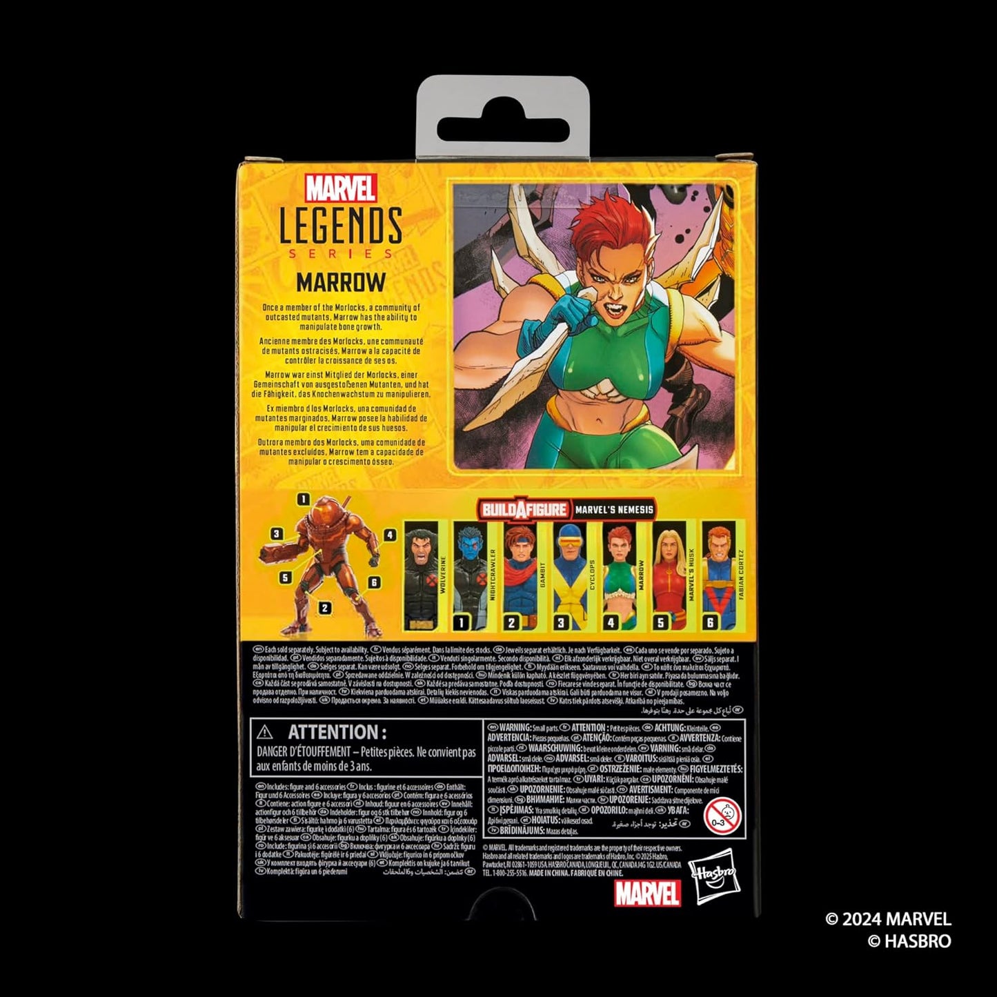 Marvel Legends Series Marrow, X-Men Comics Collectible 6-Inch Scale Action Figure