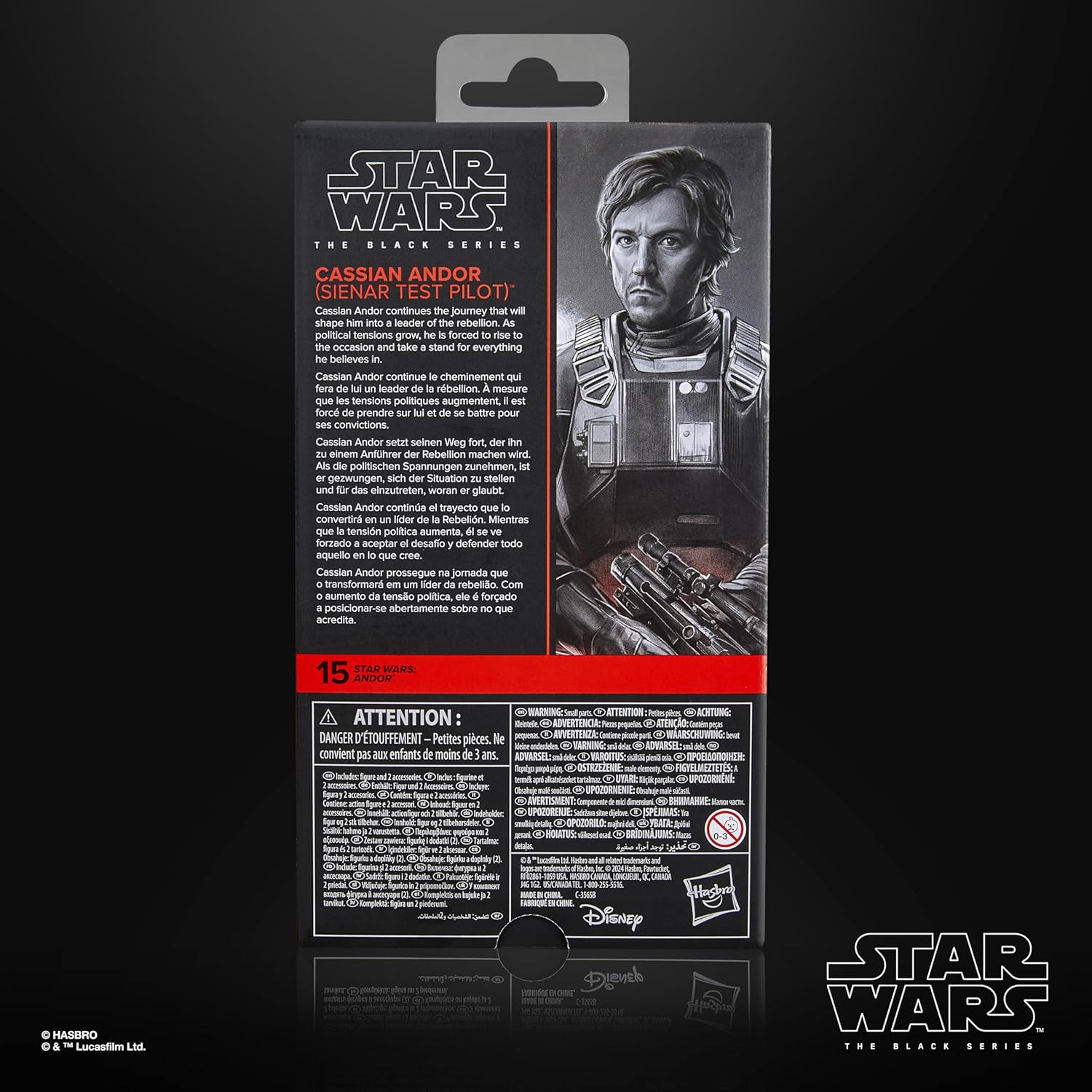 STAR WARS The Black Series Cassian Andor (Sienar Test Pilot), Andor Premium Collectible 6 Inch Action Figure