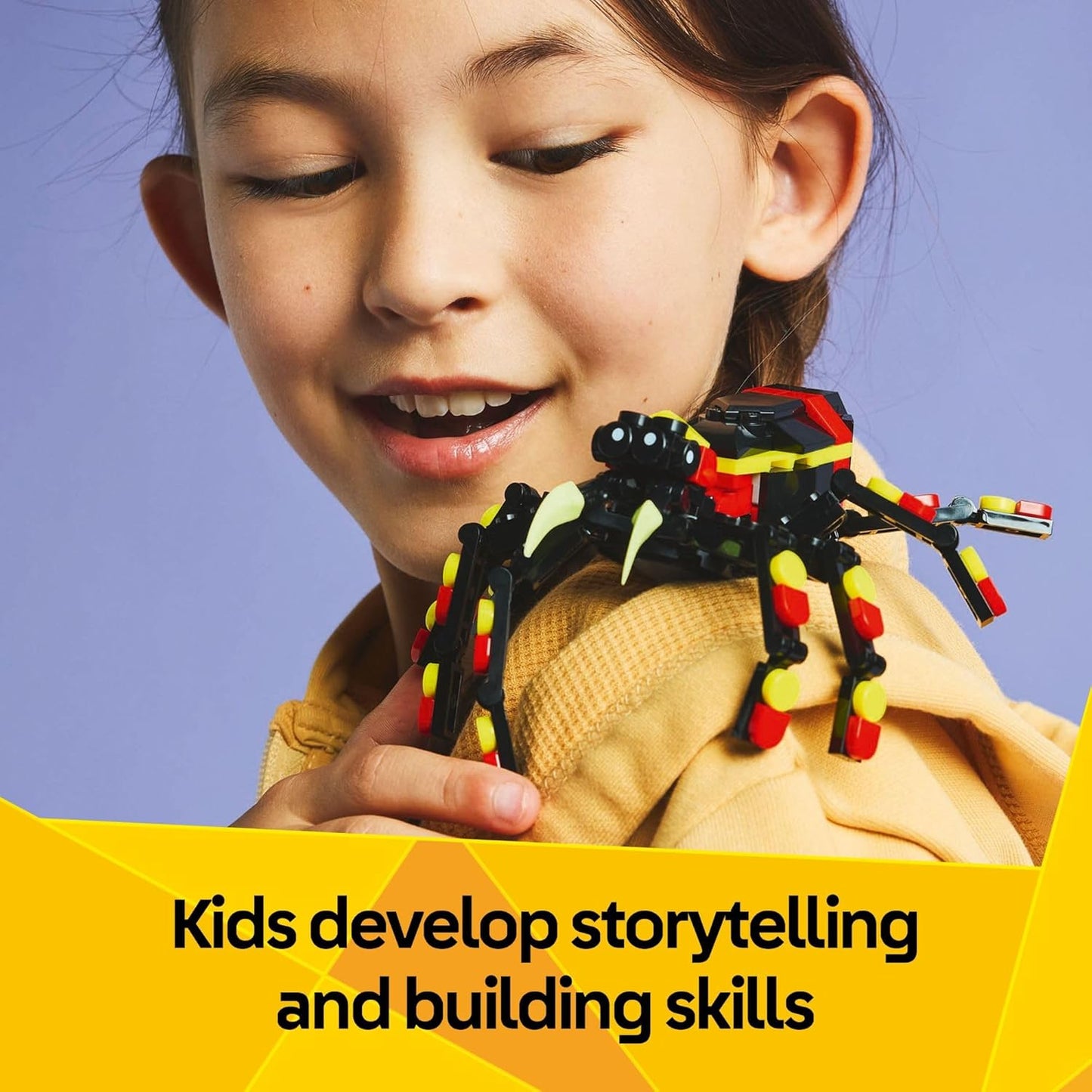 LEGO Creator 3 in 1 Wild Animals Surprising Spider Toy - Building Toy with 3 Build Options, Spider, Scorpion, or Snake