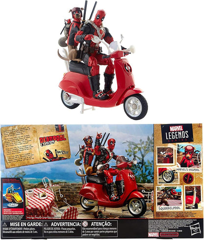 Marvel Legends Series Deadpool Corps Comics Collectible 6 Inch Action Figure & Vehicle, Includes Dogpool & Squirrelpool