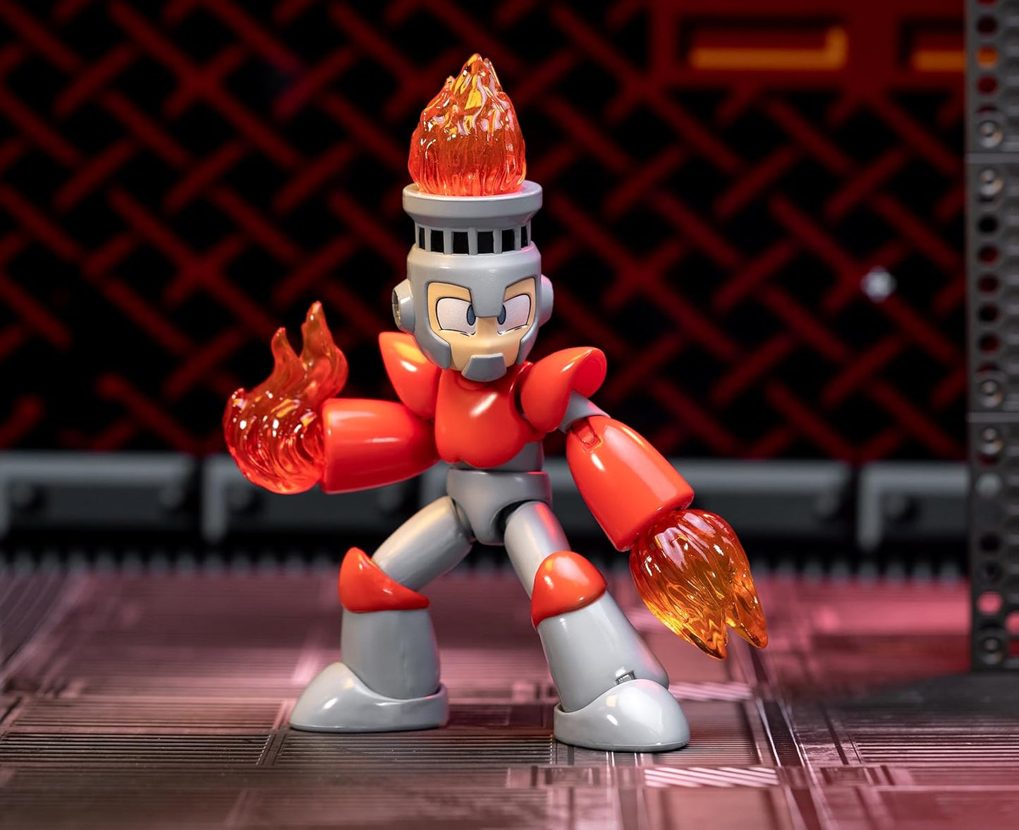 Mega Man 4" Fire Man - 1:12 Scale Action Figure