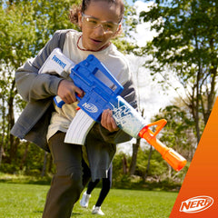 Nerf Fortnite Blue Shock Blaster, 10-Dart Clip, 10 Elite Nerf Darts, Includes Bonus Code to Unlock The Beat Wrap in The Game, Motorized Dart Blaster