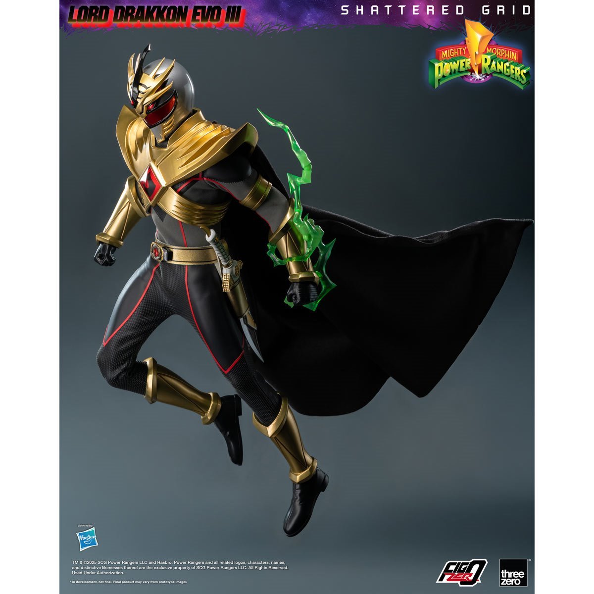 Mighty Morphin Power Rangers: Shattered Grid Lord Drakkon Evo III FigZero 1:6 Scale Action Figure