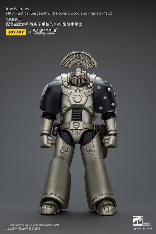 [Pre-Order] Warhammer The Horus Heresy Iron Warrior Tactical Sergeant with Sword 1:18 Scale Action Figure