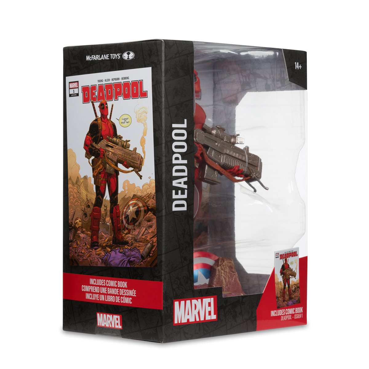 Marvel Wave 5 Deadpool #1 1:6 Scale Posed Figure with Scene and Comic