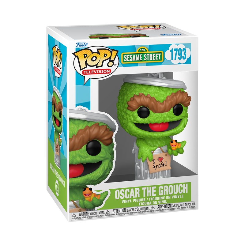 Pop! Television: Sesame Street Oscar the Grouch with Slimey