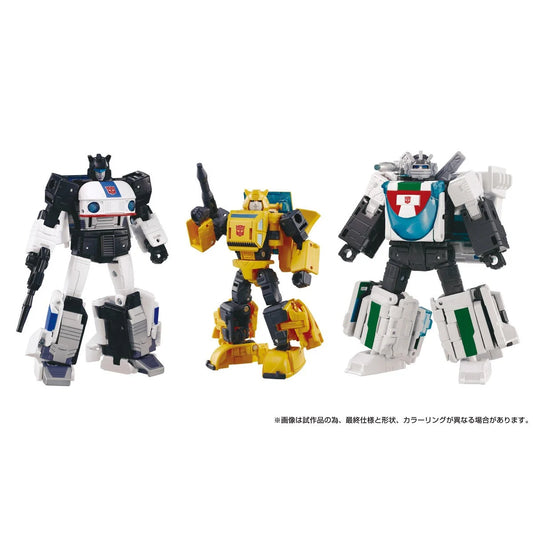 [Pre-Order] Transformers Dramatic Capture Series DCS-4 Cybertron Chase Jazz, Wheeljack & Bumblebee Set