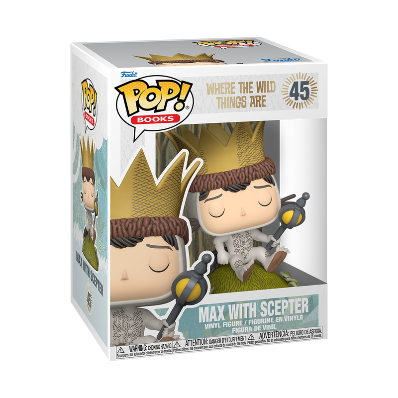 Pop! Books: Where the Wild Things Are Max with Scepter