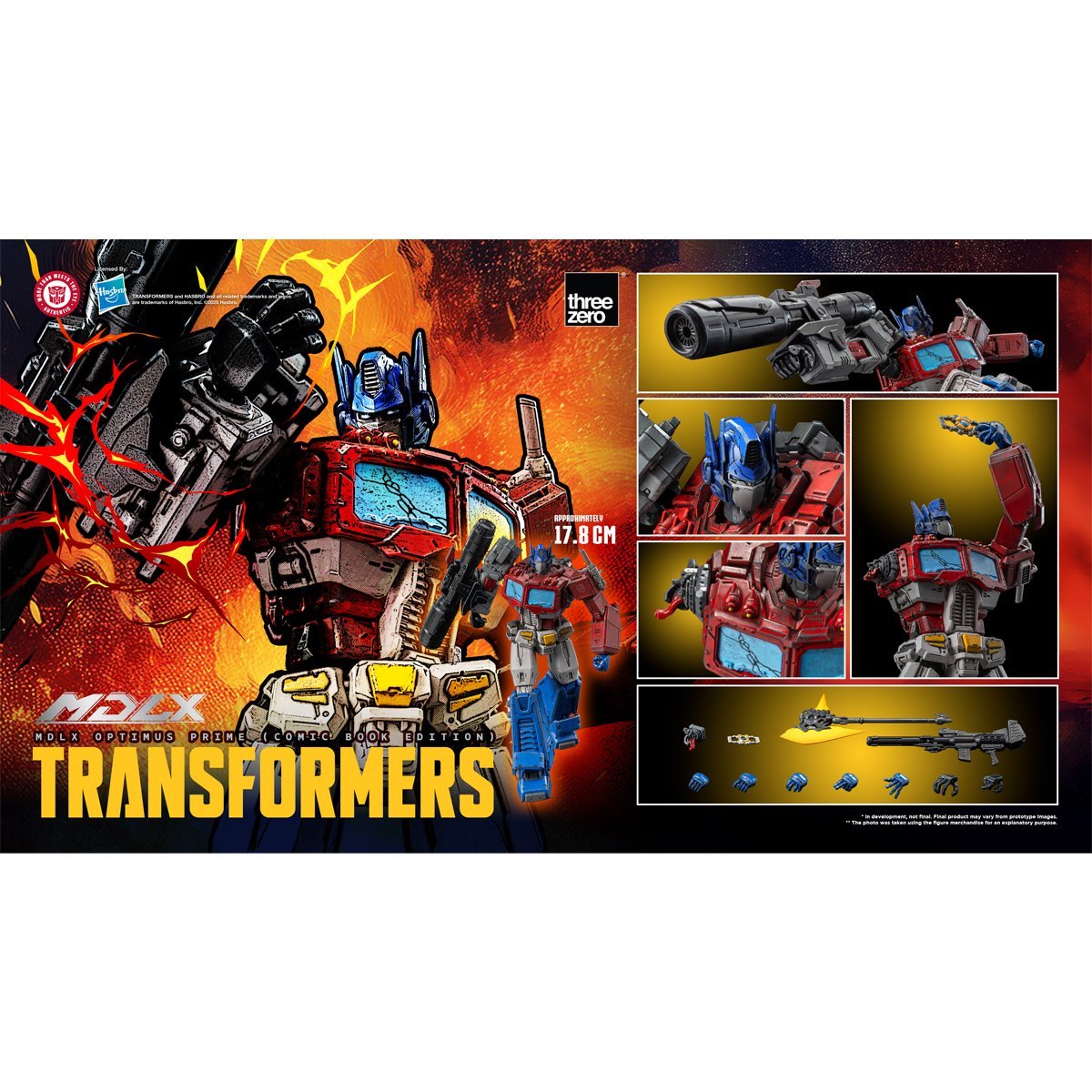Transformers Optimus Prime Comic Book Edition MDLX Action Figure