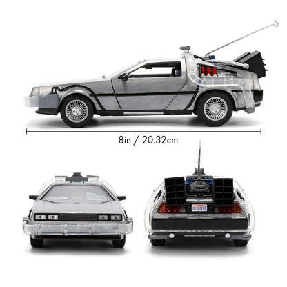 Hollywood Rides Back to the Future Time Machine 40th Anniversary 1:24 Scale Die-Cast Metal Vehicle