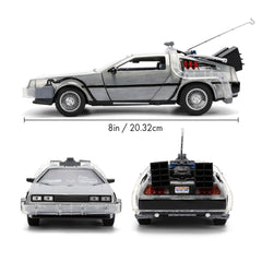Hollywood Rides Back to the Future Time Machine 40th Anniversary 1:24 Scale Die-Cast Metal Vehicle