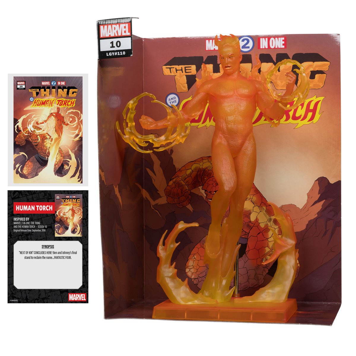 Marvel Comics The Human Torch (The Thing and the Human Torch #10) 1/6 Scale Figure