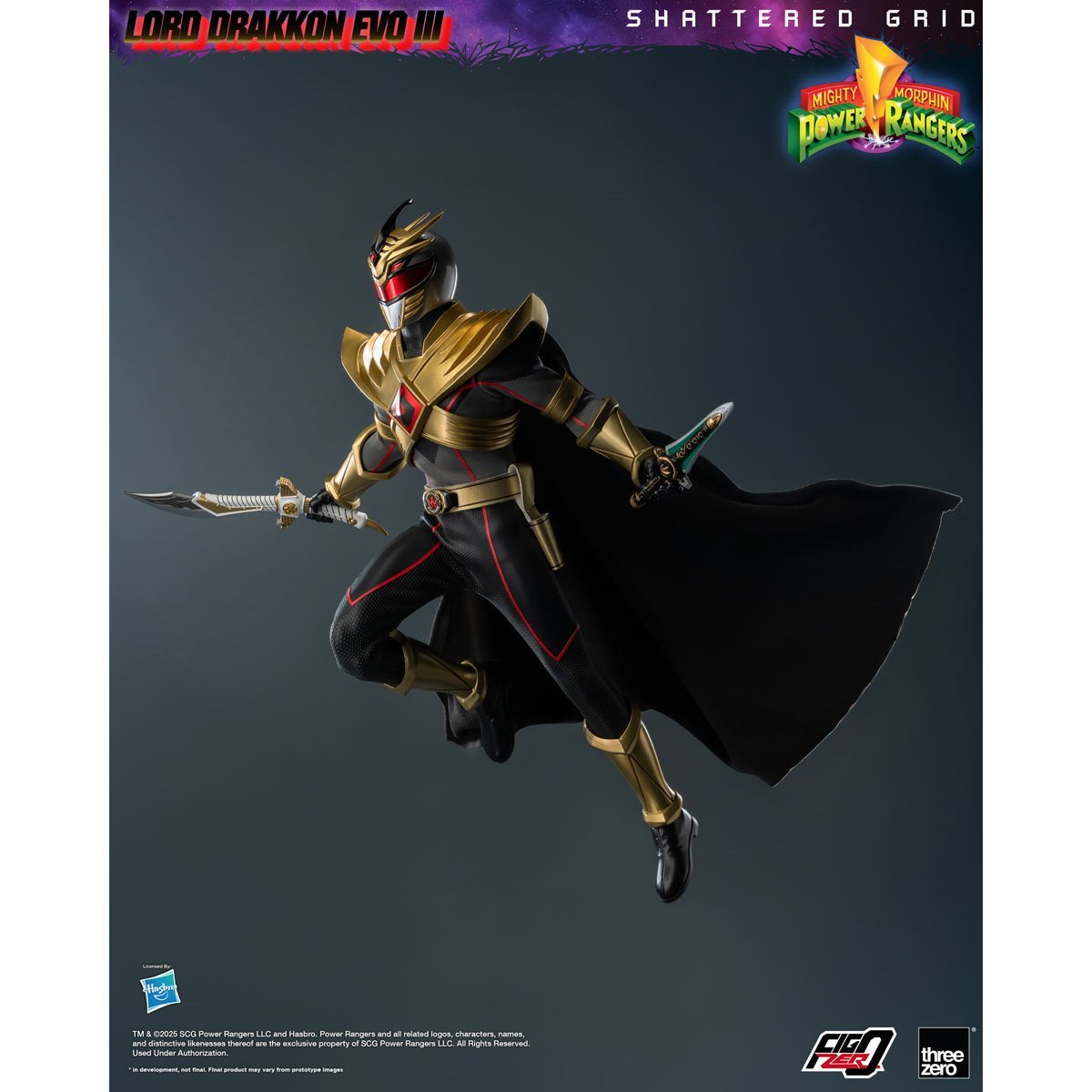 Mighty Morphin Power Rangers: Shattered Grid Lord Drakkon Evo III FigZero 1:6 Scale Action Figure