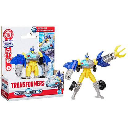 Transformers Cyberworld Sky-Byte Cyber Changers 4-Inch Action Figure