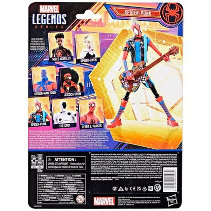 Spider-Man Across The Spider-Verse Marvel Legends Spider-Punk 6-Inch Action Figure Ages 4 and Up