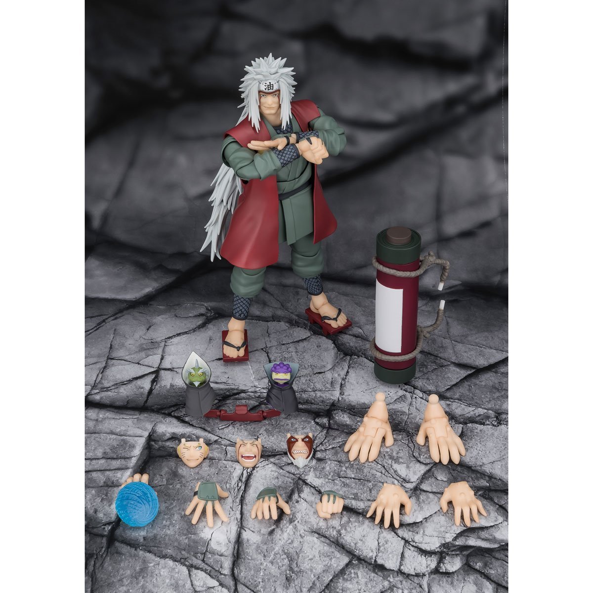 Naruto Jiraiya Hidden Leaf Heroic Master Sage Mode Set S.H.Figuarts Action Figure