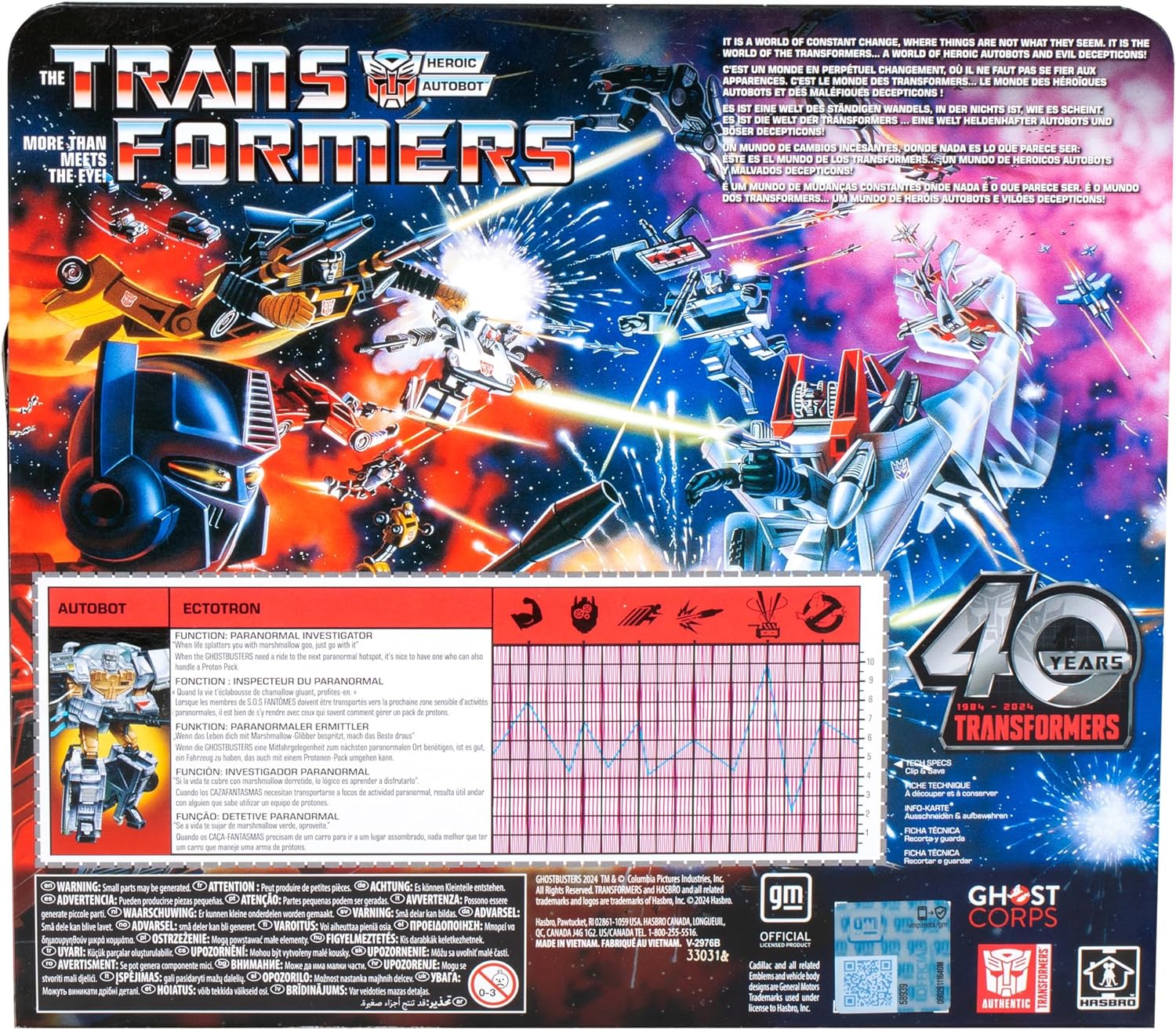Hasbro Transformers Generations Ghostbusters 2019 Heroic Autobot Ecto-1 Ectotron Figure