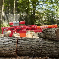 NERF Fortnite Heavy SR Blaster Scope, Big Blaster, 6 Mega Darts, 6-Dart Clip, Kids Toy Foam Blasters, Fortnite Toys for Boys and Girls