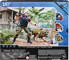 G.I. Joe Classified Series #157, Christopher Law Lavigne & Order Action Figure & German Shepherd Dog Figure