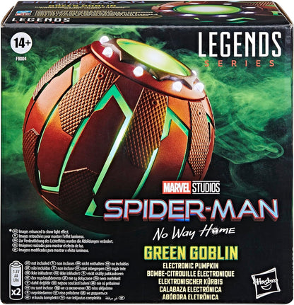 Marvel Legends Series Green Goblin Electronic Pumpkin, Spider-Man: No Way Home Adult Collectible Roleplay Gear