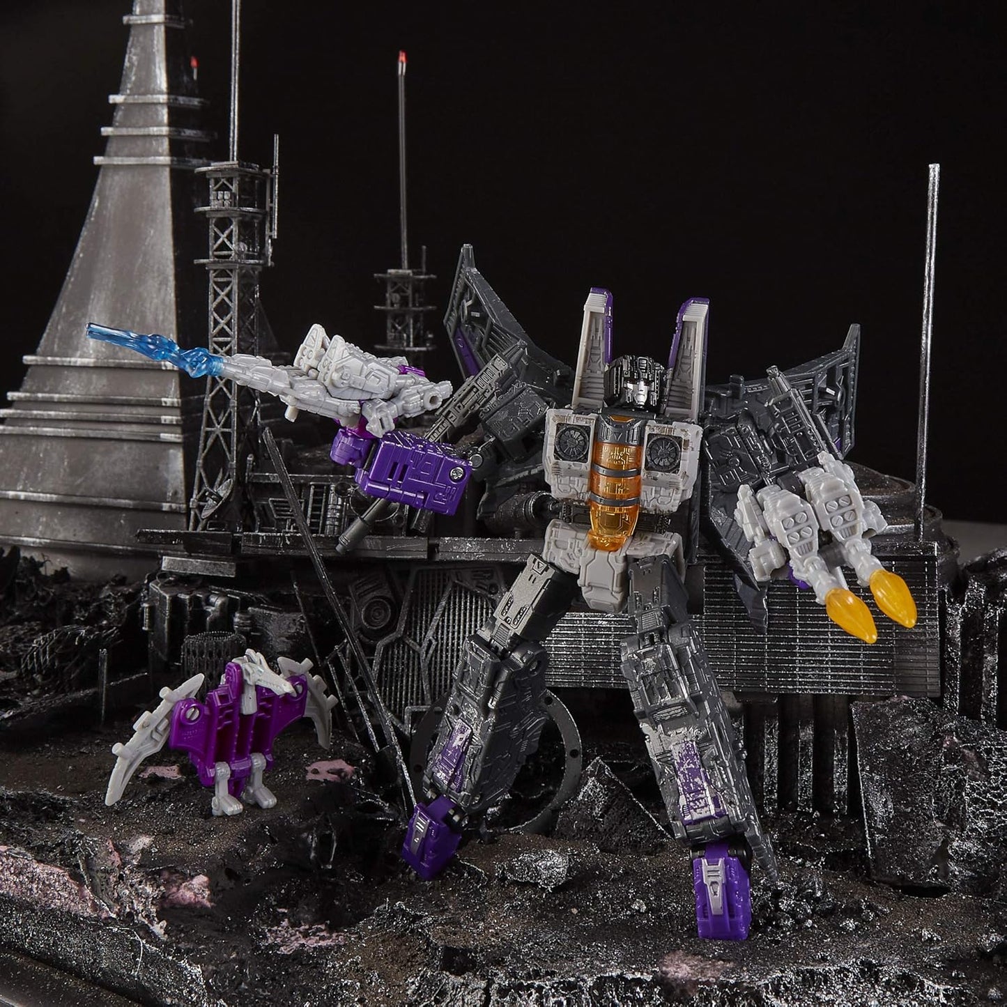 Transformers Generations War for Cybertron Siege Voyager WFC-S27 Decepticon Phantomstrike Squadron 4-Pack
