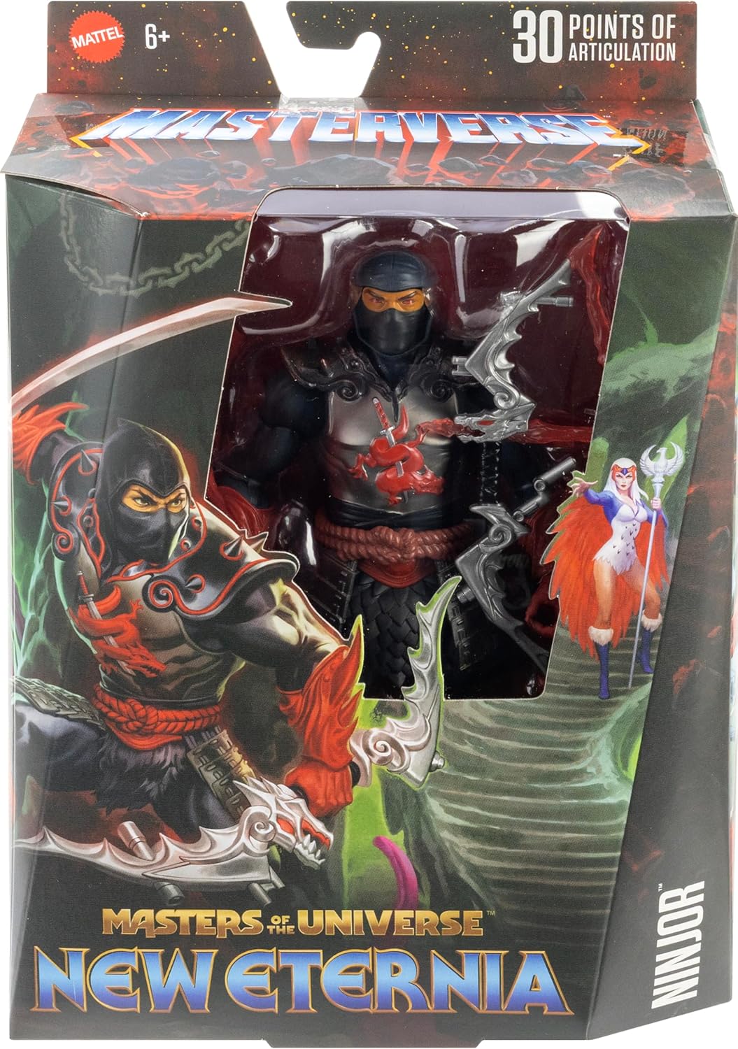Masters of the Universe Masterverse New Eternia, Ninjor Action Figure & Accessories Set