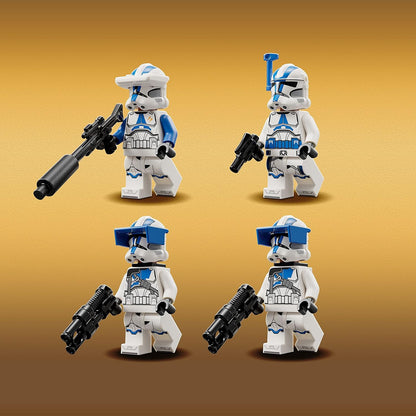 LEGO Star Wars 501st Clone Troopers Battle Pack Toy Set, Buildable AV-7 Anti Vehicle Cannon, with 4 Clone Trooper Minifigures