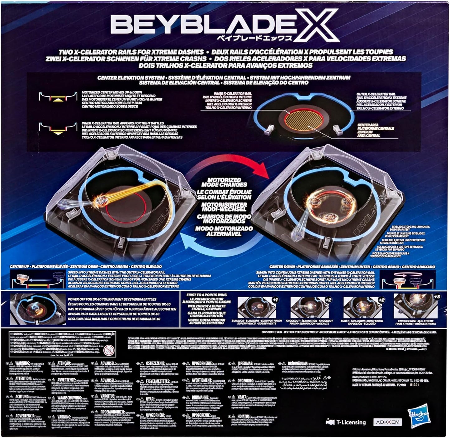 Beyblade X BX-00 Double Xtreme Motorized Beystadium Battle Arena
