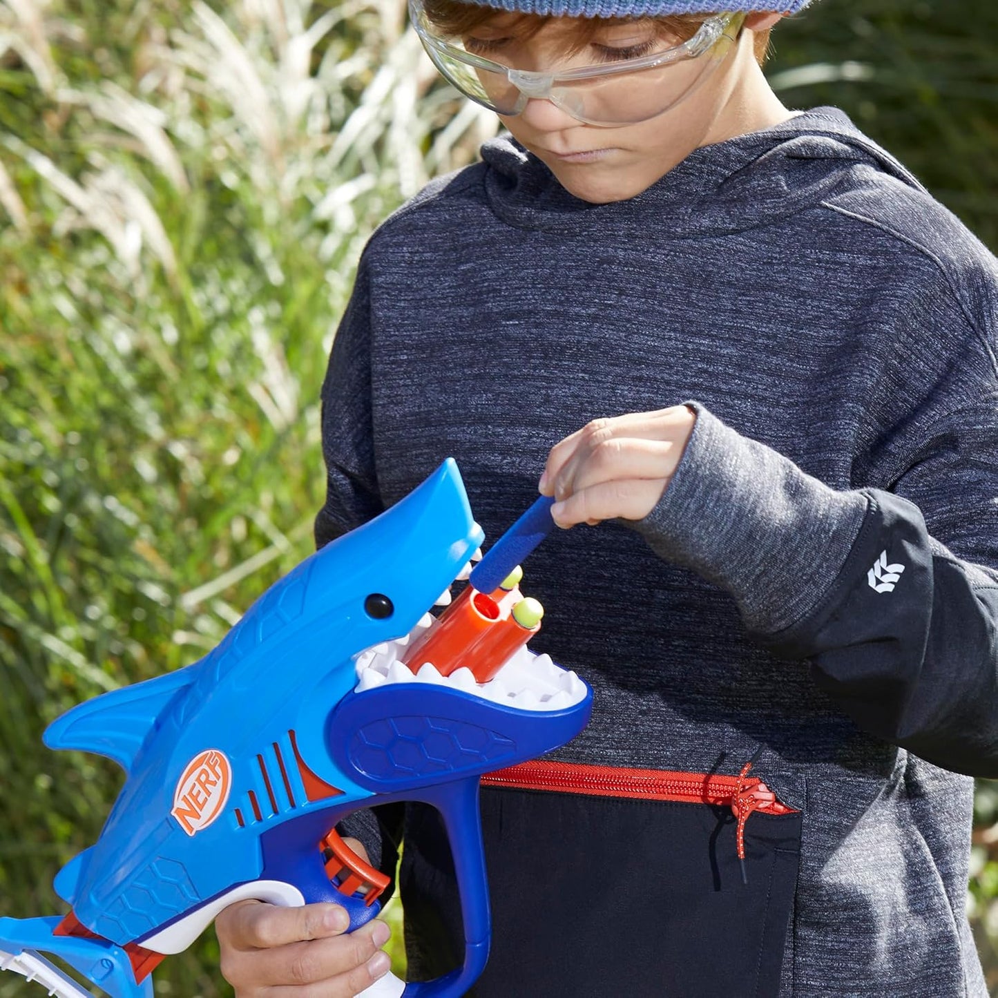 Nerf Junior Wild Sharkfire Easy Play Dart Blaster Shark Toys